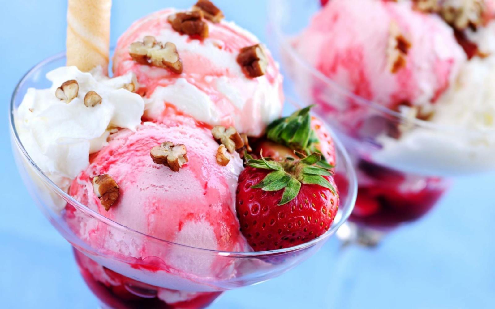 Cups of ice cream
