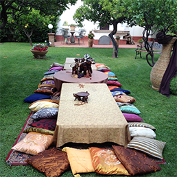 Ethnic-themed event arrangement