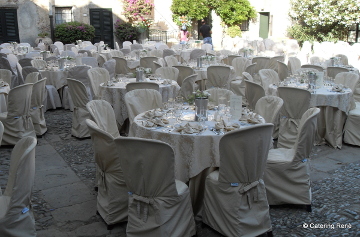 Event logistics setup with Catering Renè mark