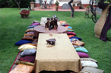 Ethnic-themed event setting